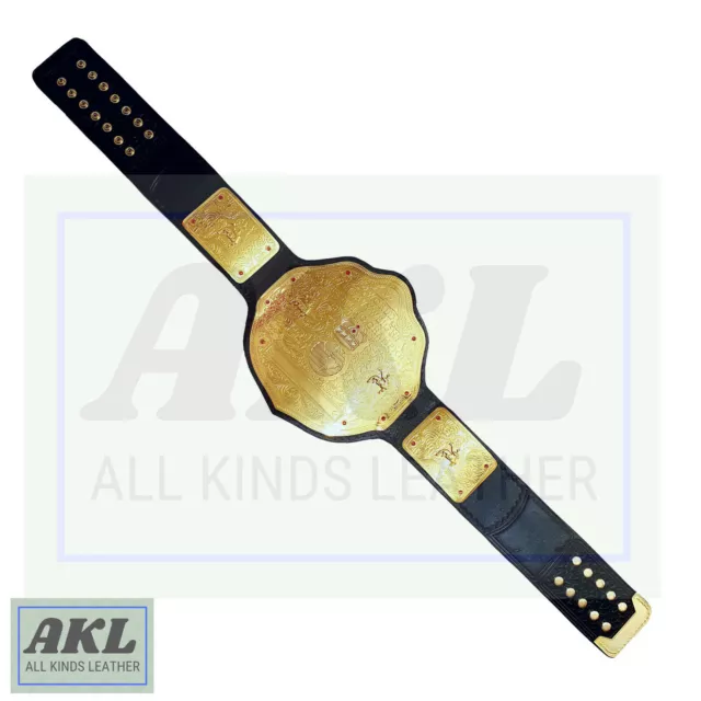 Big Gold Champion Replica Belt World Heavyweight Adult WCW 2mm Brass Plates