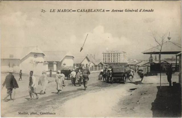 CPA AK CASABLANCA Avenue Général-d'Amade MOROC (23400)