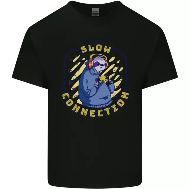 T-shirt top da uomo in cotone Sloth Im Not Slow Funny gaming