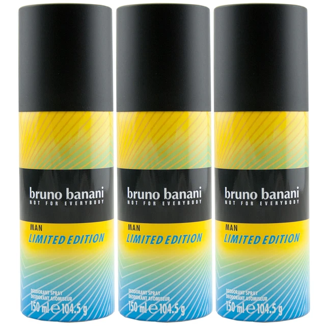Bruno Banani Desodorante Edición Limitada 3 X 150ml de Emergencia para Everybody