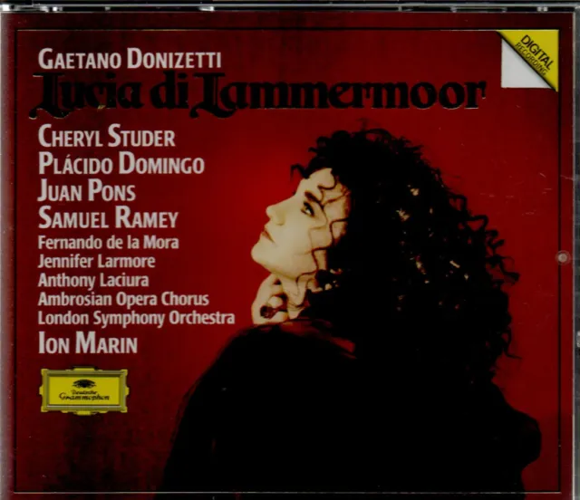 Donizetti  LUCIA DI LAMMERMOOR  Domingo, Pons, Ramey 2cd box set