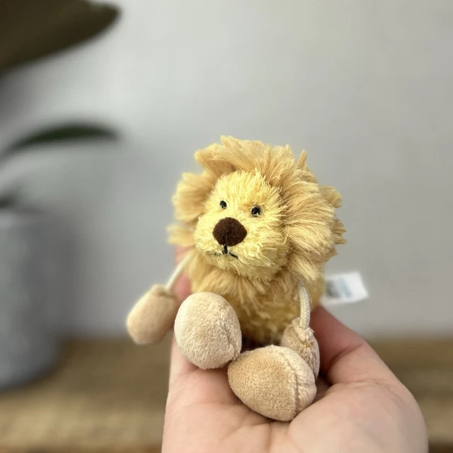 JELLYCAT LION JUNGLE Babbler Vintage Tiny Lion Soft Toy Retired 4.5