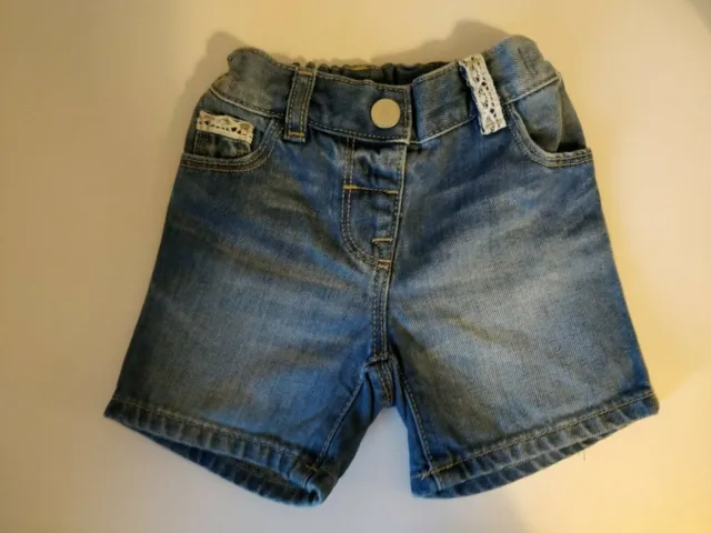 Pantaloncini in tasca NEXT per bambini in denim blu 6-9 nuovi
