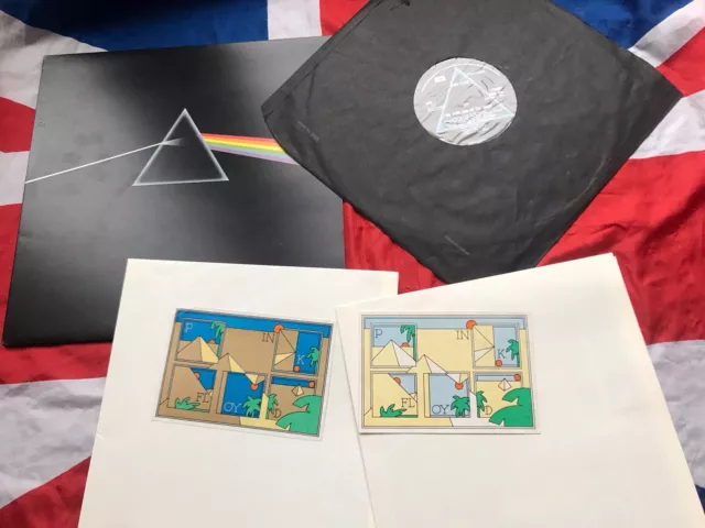 Pink Floyd-Dark Side Of The Moon 2nd Vinyl LP A3/B2 Complete Ex.
