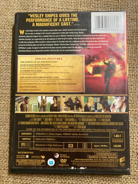 Dvd Film Movie Wesley Snipes The Contractor Action Thriller 2