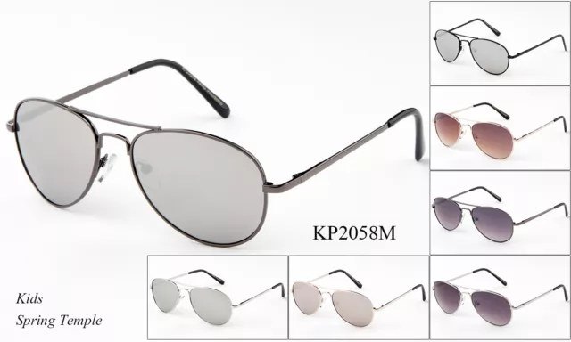 Kids Aviator Sunglasses Retro Fashion Children Boys Girls Students Eyewear UV400