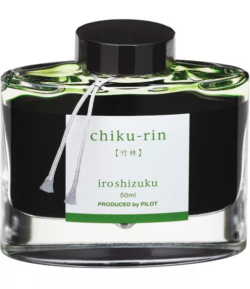 Namiki Pilot Iroshizuku Bottled Ink in Chiku-Rin Ink (Bamboo Forest) - 50 mL NEW