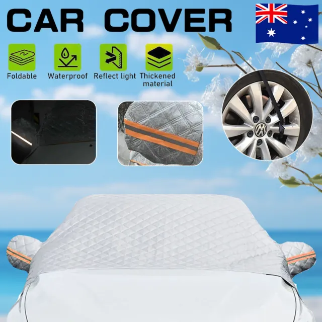 Universal Car Cover Outdoor Indoor Waterproof UV Dust Resistant Protection