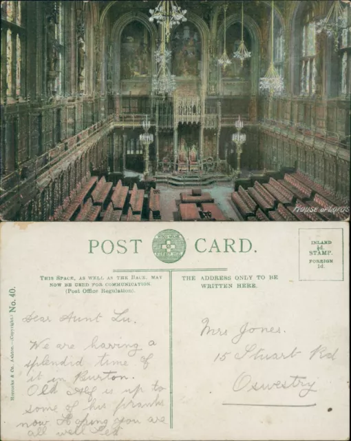 House of Lords Westminster Horrocks & Co No 40