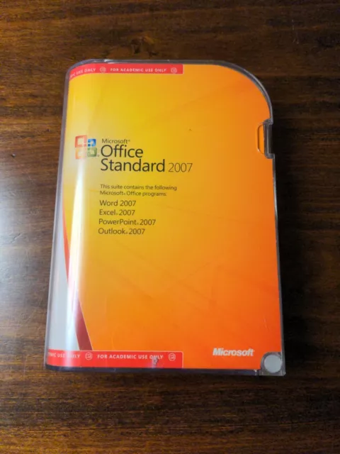 Microsoft Office Professional 2007, Full UK Retail Academic Version