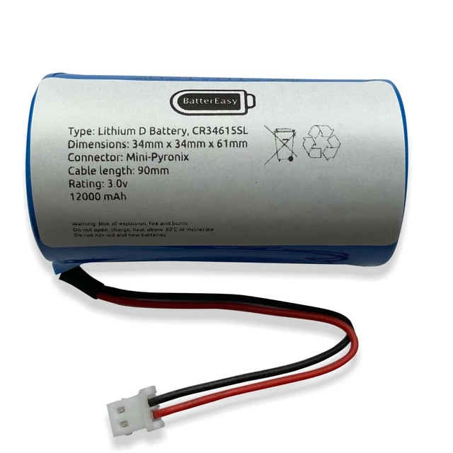 PYRONIX ENFORCER DELTABELL 3.0V Siren Bell Box Alarm Battery CR34615 £