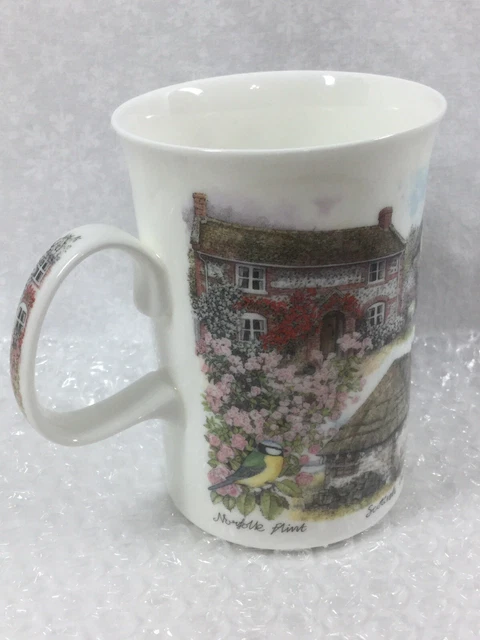 TEA CUP MUG DUNOON FINE BONE CHINA Cottages Scottish ENGLAND Norfolk Devon