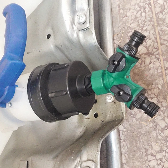 Vanne à Boisseau Sphérique IBC 3/4" En Laiton Drado - Avec Système D'emboîtement, Compatible Gardena, Pour Cuve IBC, Arrosage