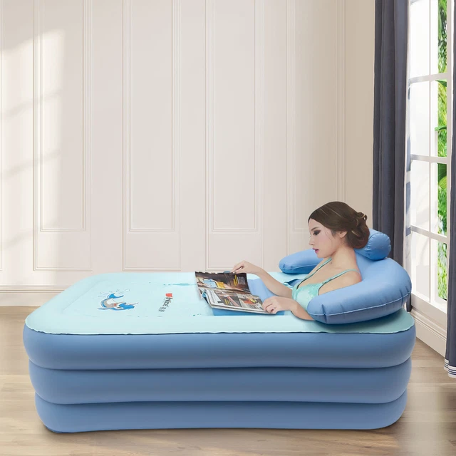 PVC inflable plegable para adultos bañera de viaje spa cálido portátil