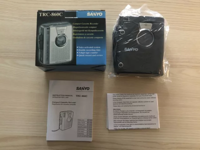 SANYO TRC-860C Magnétocassette Compact Cassette Recorder Enregistreur NEW BOX