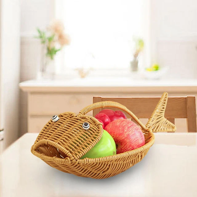 Panier De Rangement Mural En Fil Métal - 25x10x17cm - Avec Base Bois - Pour Salle De Bain, Cuisine