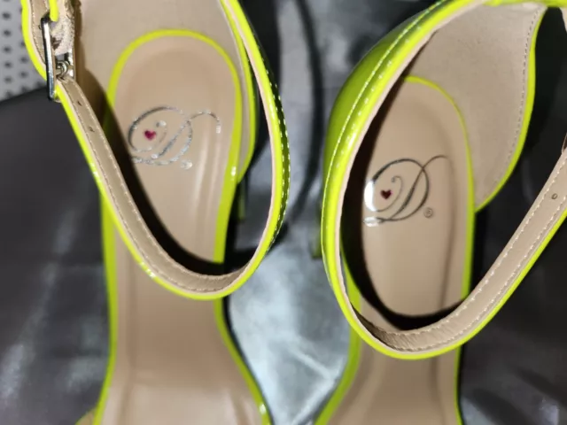 MY DELICIOUS WOMENS Neon Heels Womens Size 7 $14.99 - PicClick