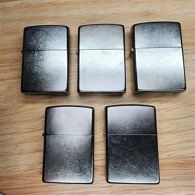 Chrome Zippo Lighters Set - Sleek, Stylish, Windproof, Refillable - Great Gift I