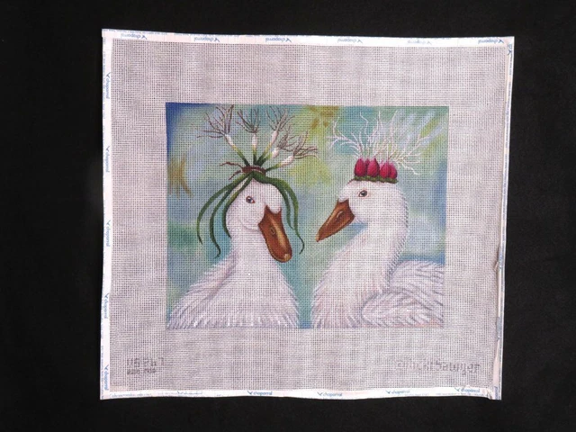Vicki Sawyer Duck Royalty Needlepoint Canvas Melissa Shirley Large Handpainted