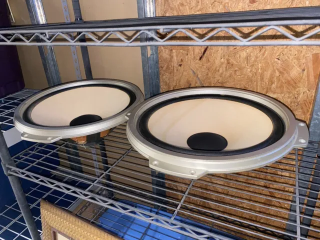 FISHER ST-830 Vintage 2 15" Bass Speakers + Trim Pieces