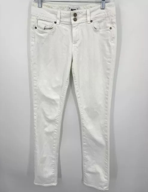 Paige Jeans Womens 29 Hidden Hills Straight White Stretch Casual Comfort Classic