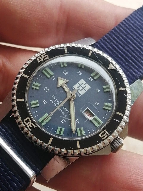Petite Montre De Plongée Mécanique Vintage Lanor - Unisexe - Occasion