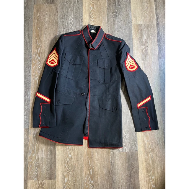 USMC DRESS BLUES Coat Marine Corps Formal Uniform Blue Jacket 46 XL Marines  USA $97.00 - PicClick