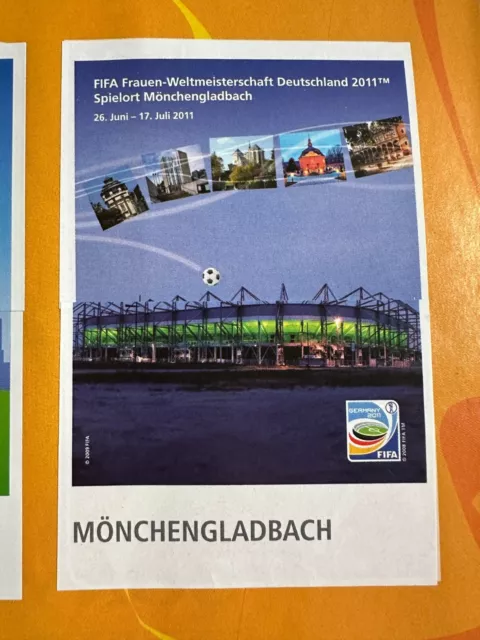 Panini Frauen WM Women´s World Cup Germany 2011 - No. 20 + 21 Mönchengladbach