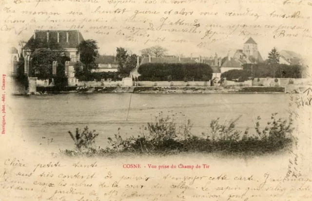 *18498 cpa 58 Cosne -  vue prise du Champ de Tir