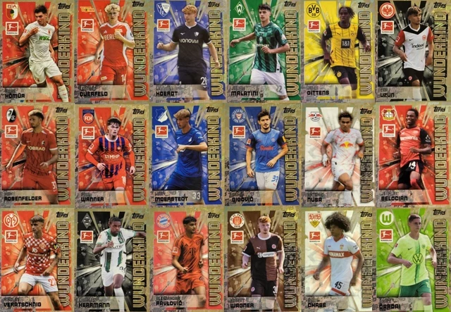 Topps Bundesliga Stickers 2024/2025 - Album + 1 Boîte (=50 pochettes