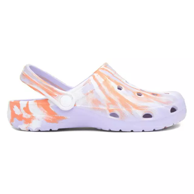 Womens Sandals Multi-Coloured Adults Ladies Clogs Breathable Marble shoezone