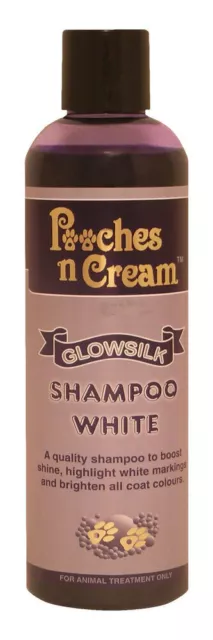 Pooches N Cream Glo White Concentrated Shampoo Stain Remover Dogs Cats Birds