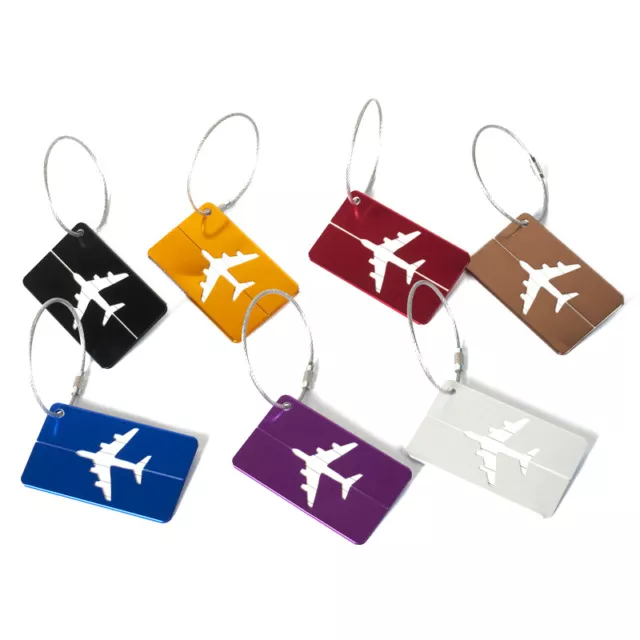 Etichetta bagaglio alluminio accessori da viaggio etichette bagaglio indirizzo valigia LAGH7