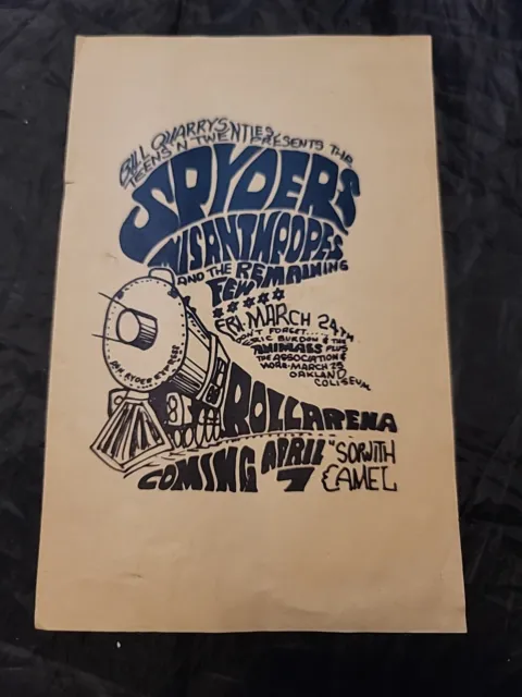1960s SPYDERS MISANTHROPES  Handbill: Oakland -Bill Quarry Teens’n Twenties