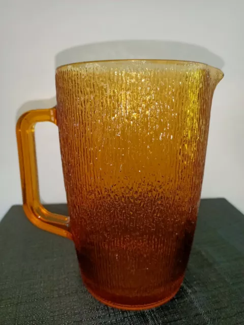 Vintage Retro Amber Glass Jug