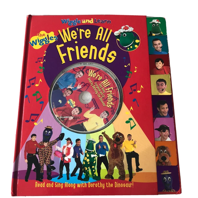 THE WIGGLES WE’RE All Friends Book CD Rare Original Cast Merchandise ...