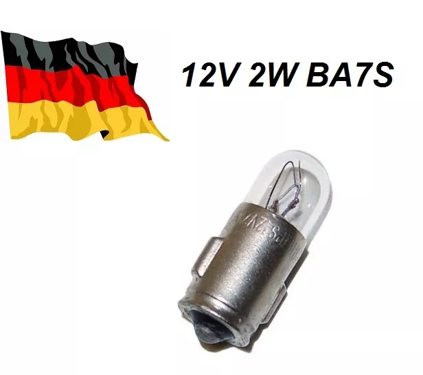 AMPOULE 12V 2W Ba7S Temoin Tableau De Bord Voiture Scooter Moto