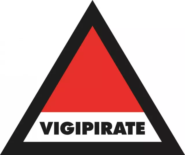 1 AUTOCOLLANT STICKER ZONE VIGIPIRATE 10cm