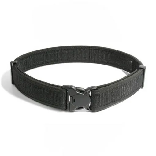 BlackHawk 44B3MDBK Men's Black Reinforced 2" Web Duty Belt Nylon - Med 32"-36"