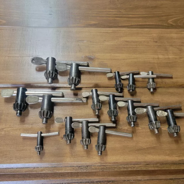 Lot Of 16 Assorted Jacobs Drill Chuck Keys  7 30 32 K2 K3