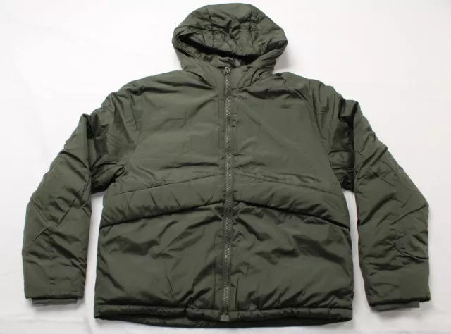 ASOS Design Men's Hooded Full Zip Puffer Jacket EJ1 Olive Green US Large NWT