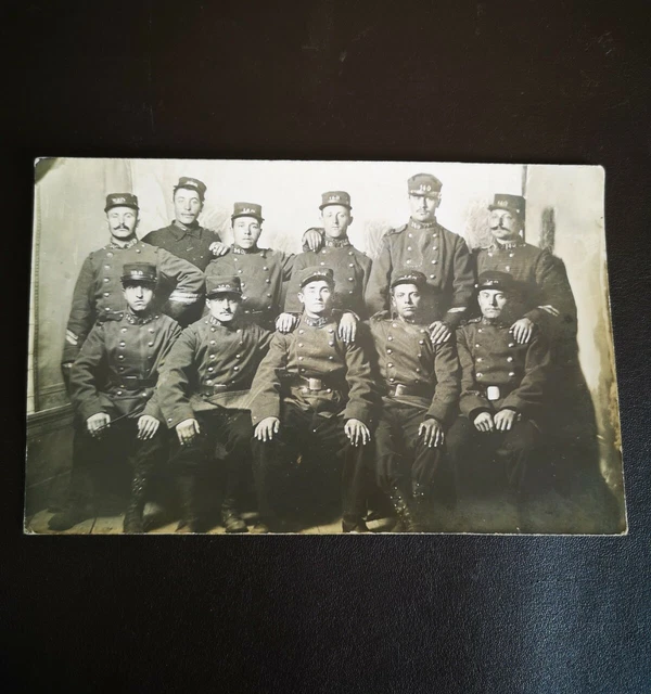 1914 CPA Ancienne Carte Postale Écrite 1ère Guerre Mondiale WW1 Soldats Poilus