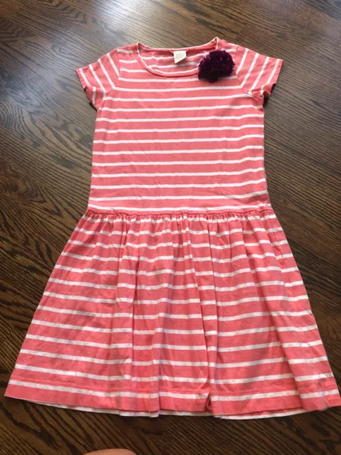 Girl's CREWCUTS Size 12 Pink Striped Dress