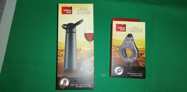 Pompa Salvavino Vacu Vin Concerto - Con 3 Tappi E Aspiratore, Conservazione Vino - Foto 9