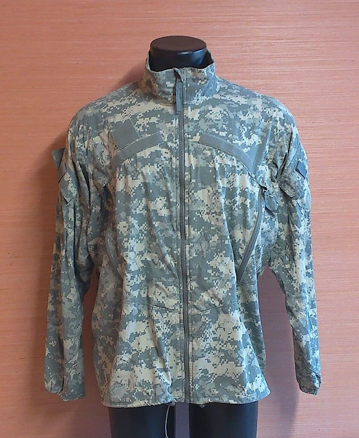 USGI Army ACU Camo Cold Weather ECWCS Gen III L4 Wind Jacket Coat Large Regular