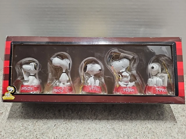 スヌーピーPeanuts WESTLAND Then&Now 5pc Westland Giftware Peanuts Snoopy Then And Now 5 Pc