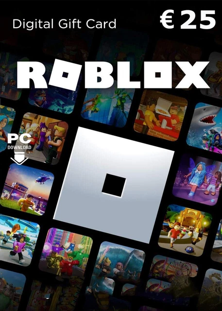 Roblox Game card 25 EUR - Roblox Digital Gift Code 25 Euro - Nur EU