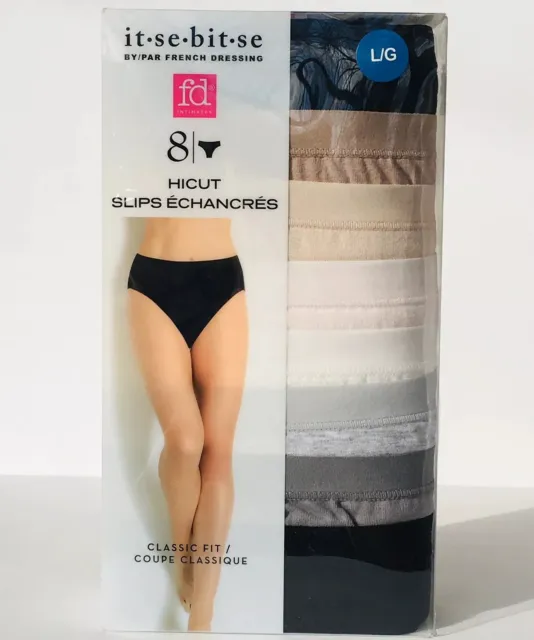 IT.SE.BIT.SE HI CUT Womens Panties Multicolor French Dressing 8 Pack sz L  Large $25.99 - PicClick
