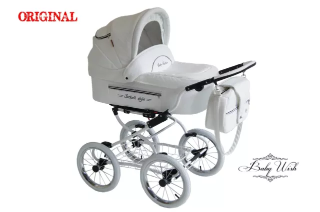 ISABELL Pram Baby Fashion 2in1 KIDS  BUGGY CARRYCOT + STROLLER + FREE RAINCOVER