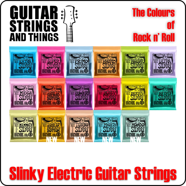 Ernie Ball Slinky Nickel Wound Electric Guitar Strings - ALL SLINKYS